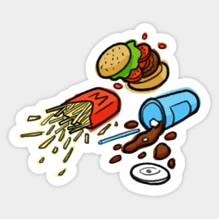 Burger Time Sticker